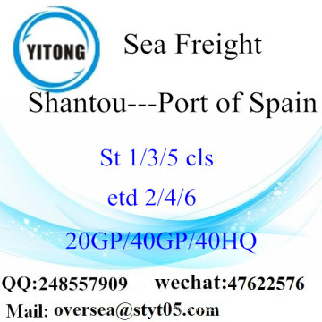 Shantou Port Sea Freight Shipping To Port of Spain